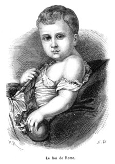 Le roi de Rome. Napoléon donna à son fils le titre de roi de Rome.