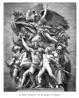 Arc-de-Triomphe. Sculpture: "Le Départ".