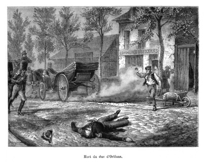 Mort du duc d'Orléans. Ferdinand - Philippe Louis Charles Éric Rosalino (Henri) d'Orléans, né le 3