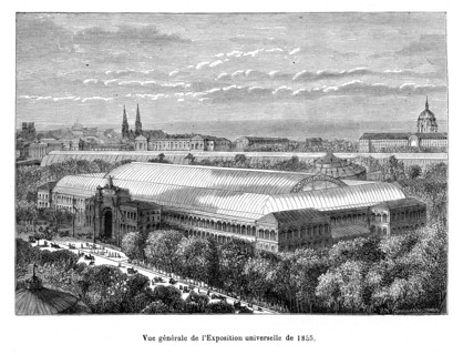 Paris. Vue générale de l'Exposition universelle de 1855.