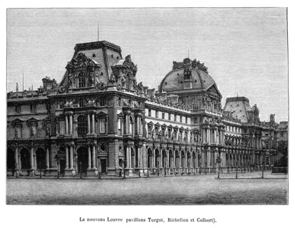 Le Louvre. Pavillons Turgot, Richelieu et Colbert.