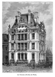 Paris. Les Tuileries. Pavillon de Flore.