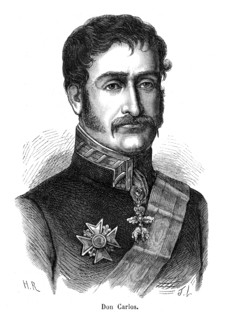 Don Carlos. Charles Marie Isidore Benoît de Bourbon (en castillan : Su Alteza don Carlos María