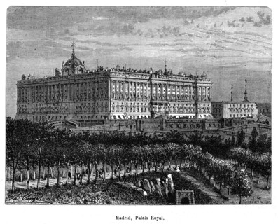 Madrid. Espagne. Le Palais Royal.