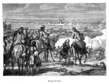 Louis XIV. Passage du Rhin.