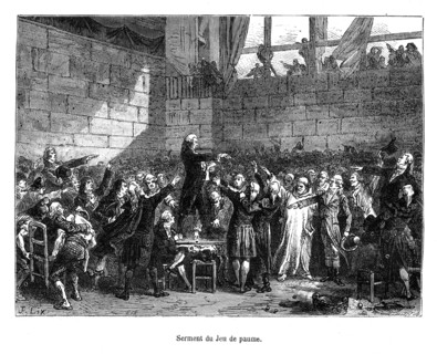 Révolution française. Serment du Jeu de Paume.