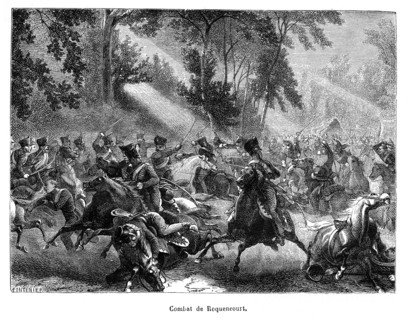 Combat de Roquencourt. 1815.