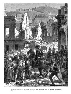 Collot-d'Herbois faisant démolir les maison de la place Bellecour (Lyon). Jean-Marie Collot, dit