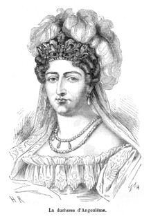 Duchesse d'Angoulême. Marie Thérèse Charlotte de France (Marie Thérèse Charlotte étant sa signature