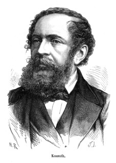 Lajos Kossuth (19 septembre 1802, à Monok dans le Comitat de Zemplén, en Hongrie - 20 mars 1894, à