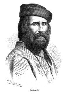 Giuseppe Garibaldi, né à Nice, le 4 juillet 1807 et mort à Caprera (royaume d'Italie), le 2 juin