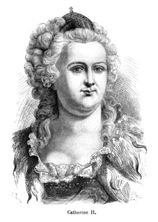 Catherine II (21 avril 1729 à Stettin en Poméranie - 6 novembre 1796 à Saint-Pétersbourg), née