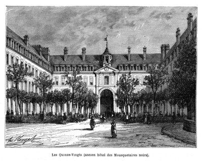 Révolution française. Les Quinze-Vingts (ancien hôtel des Mousquetaires noirs). Le Centre