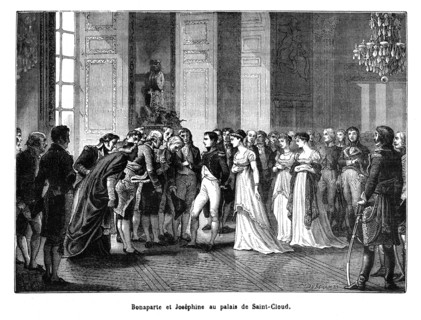 Bonaparte et Joséphine au palais de Saint-Cloud.