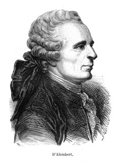 Jean le Rond D'Alembert, ou Jean Le Rond d’Alembert, né le 16 novembre 1717 à Paris où il est mort