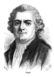 Guy-Jean-Baptiste Target, né à Paris le 6 décembre 1733 et mort aux Molières (Essonne) le 9