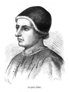 Jacques Cœur, commerçant français et grand argentier de Charles VII, (Bourges, 1395 - Chios, 1456)