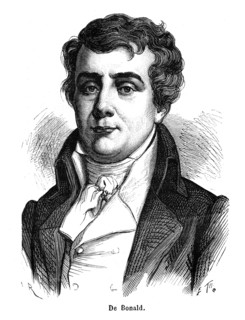 Louis de Bonald, né le 2 octobre 1754 à Millau où il est mort le 23 novembre 1840, est un homme
