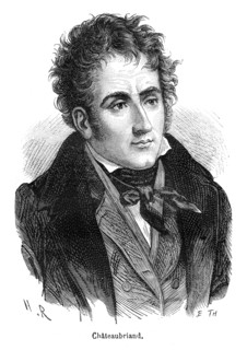 François-René, vicomte de Chateaubriand, né à Saint-Malo le 4 septembre 1768 et mort à Paris le 4