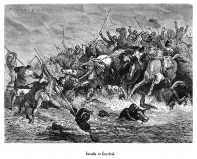 La bataille de Courtrai opposa le roi de France aux milices communales flamandes le 11 juillet