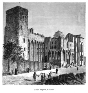 Le palais des Papes, à Avignon en France, est la plus grande des constructions gothiques du Moyen