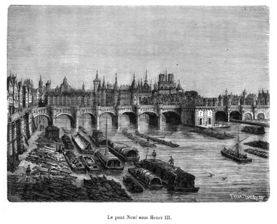Le pont Neuf sous Henri III.