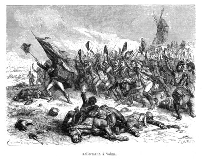 Révolution française. Kellermann à Valmy. François Étienne Christophe Kellermann, habituellement