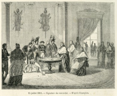 15 juillet 1801. Signature du Concordat. D'après Champion.