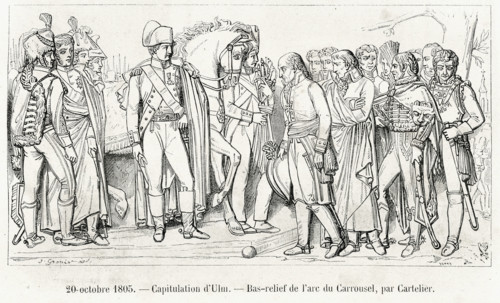 20 octobre 1805. Capitulation d'Ulm. Bas-relief de l'arc du Carrousel, par Cartelier.