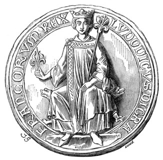 Sceau de Saint Louis. Gravure 19e.