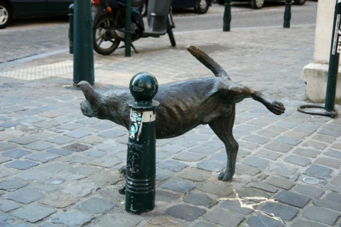 Sculpture of a dog