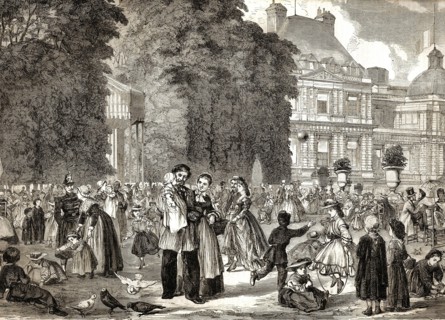 Paris. Le jardin du Luxembourg (1864)