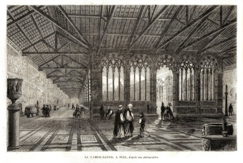 Italie. Le Campo-Santo à Pise (1864).