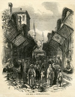 Turquie - Constantinople. Scène de rue.