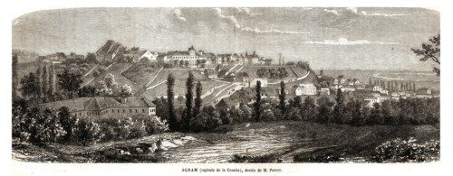 Agram, capitale de la Croatie (1864).