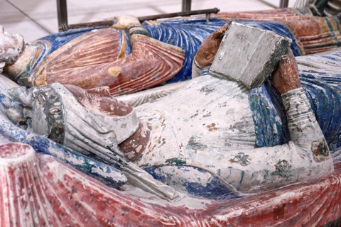 Gisants d'Aliénor d'Aquitaine et Henri II Plantagenêt