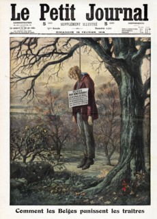 Le Petit Journal (supplément Illustré) du Dimanche 13 février 1916. N° 1312. Pendaison. Lynchage.
