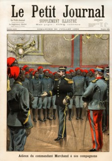 Le Petit Journal (supplément Illustré) du Dimanche 30 juillet 1899. N° 454. Adieux du commandant