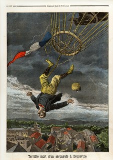 Le Petit Journal (supplément Illustré) du Dimanche 30 juillet 1899. N° 454. Mort d'un aéronaute à