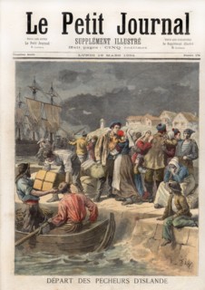 Le Petit Journal (supplément Illustré) du Lundi 19 mars 1894. N° 174. Départ des pêcheurs d'Islande