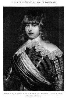 Portrait du fils de Frédéric II, roi de Danemark, par J. Sustermans. FLorence.