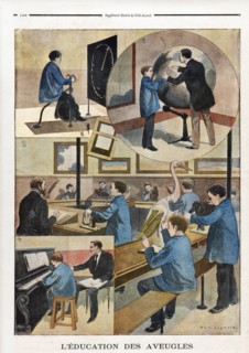 L'éducation des aveugles.