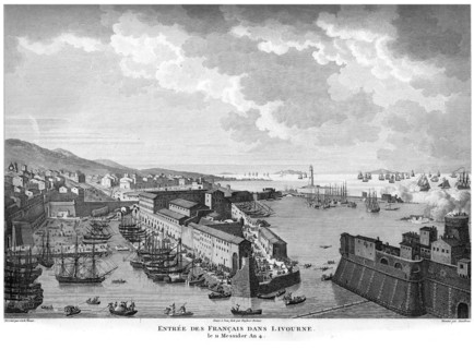 Epopée napoléonienne. Napoléon 1er. Entrée des Français dans Livourne. Le II Messidor de l'An IV.