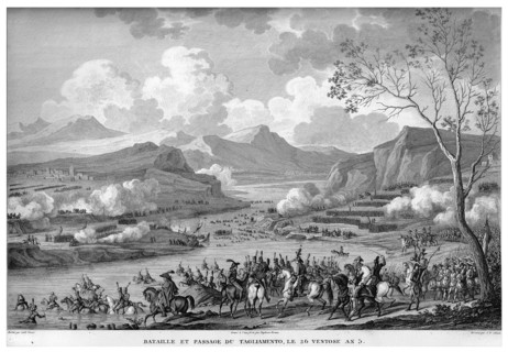Epopée napoléonienne. Napoléon 1er. Bataille et passage du Tagliamento, le 26 Ventôse de l'An V.