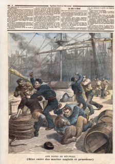 English and Prussian brawl