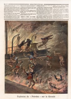 Le Petit Journal (supplément Illustré) du Samedi 2 juillet 1892. N° 84. Tanker. Pétrole. Pollution.