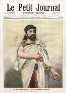 Mounet-Sully de la Comédie Française, dans Oedipe Roi