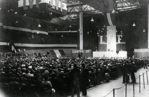 LVF meeting at the Vélodrome d'Hiver, 1941