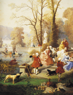 Noël, Elegant women in Versailles