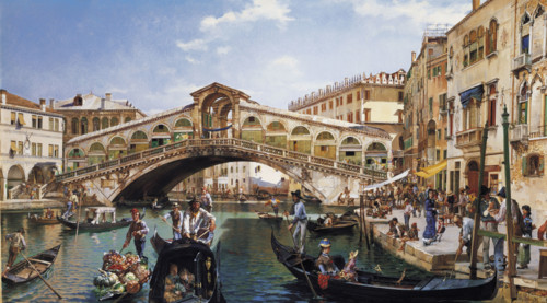 Pascutti, Journée animée près du Pont du Rialto